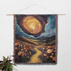 Starry Night Road Woven...