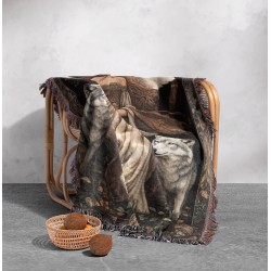 Angel & Wolves Woven Blanket