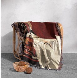 Vintage Lady Woven Blanket