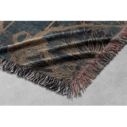 Moonlit Raven Woven Blanket
