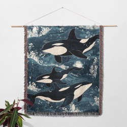 Ocean Orca Family Woven...