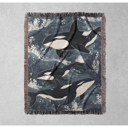 Ocean Orca Family Woven...