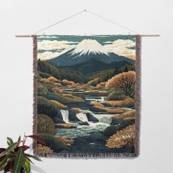 Mountain Stream Woven Blanket
