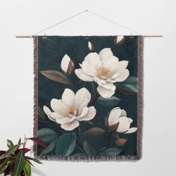 Magnolia Bloom Woven Blanket