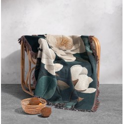 Magnolia Bloom Woven Blanket