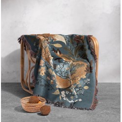 Enchanted Foxes Woven Blanket